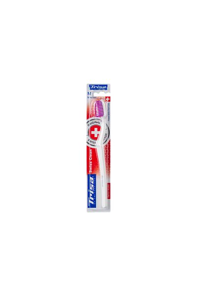 Trisa Swiss Clean Medium Manual Toothbrush 664537 Multicolor