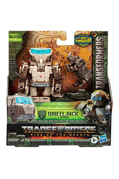 Hasbro Set of 2 Transformers figurines, Rise of the Beasts, Wheeljack and Rhinox