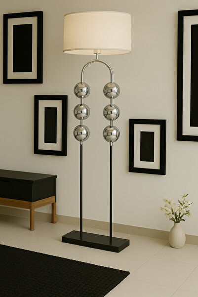 Vinner Rustica Modern Metal Lambader – Krom ve Gold Gövdeli