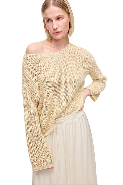 Perspective Beige Color Knitwear Sweater