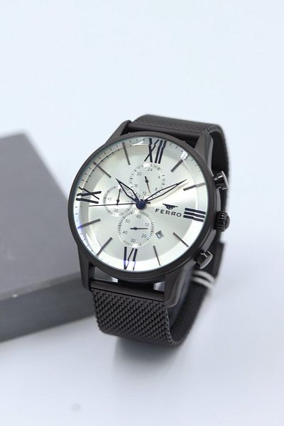 FERRO Steel Mesh Cord Men Wrist Watch Asw123-I1935Fr
