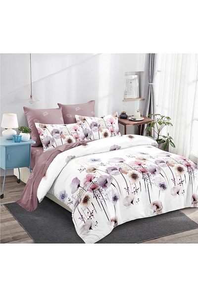 CHIRASO CHIRASO Finet Bedding Set, 6 Pieces, 2 Persons, Sheet 180x200, Duvet Cover 200x230, 4 Pillowcases, Print
