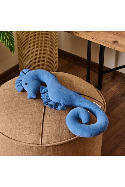 MATMEL Seahorse Figured Pillow - Blue - 18X40 cm