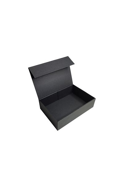 Tutunabilir Kağıt Black Box with Magnetic Lid – for Stylish Presentation and Product Packaging (Disassembled Shipping) 10 Pieces