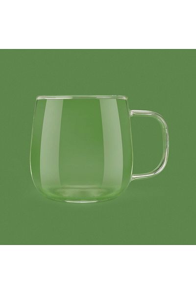 delı glassware Deli Glassware Borosilicate Glass Mug - Transparent - 490 ml
