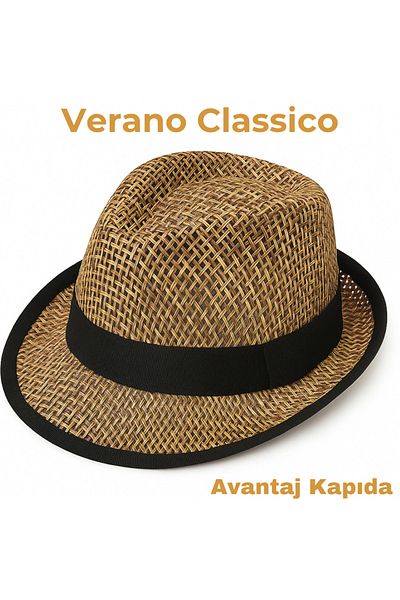 Avantaj Kapıda Лятна филцова шапка Verano Uomo Premium – дишаща, устойчива на пот, стил за плаж и град