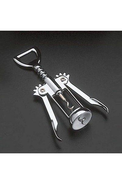 STOREMAX Chrome Corkscrew - 2 Functions Stainless Metal Mhm 1053513