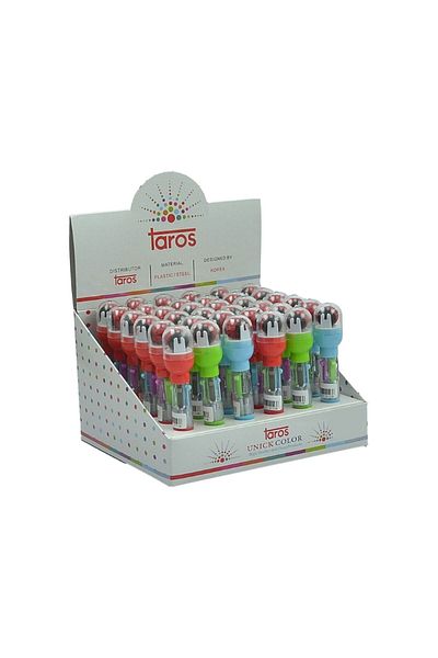MATMEL Unick Color Pastel Sealed Short Multi Ballpoint Pen - - 10 cm