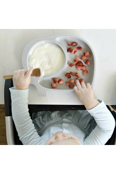 STOREMAX Jvnnastore Cute Elephant Model Patterned Food Baby Food Container Plate with Compartment for Baby and Child 64