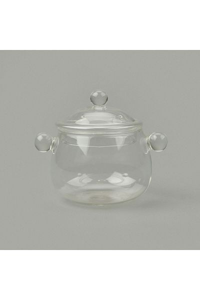 Paçi Glass Sugar Bowl - Transparent - 300 ml