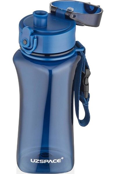 TEKNO İSTANBUL Tritan Water Bottle with Cocktail Mixer 350 ml Navy Blue