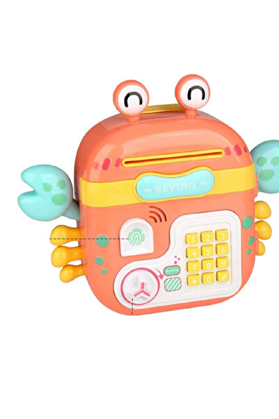 rexa حصالة نقود إلكترونية على شكل سلطعون مزودة بكلمة مرور، صراف آلي صغير، صند...