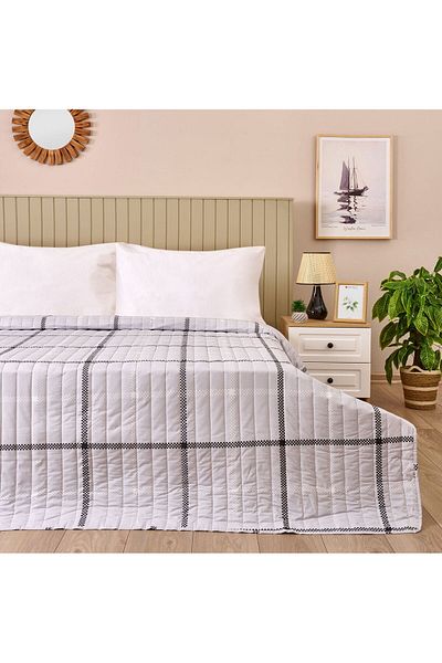 MATMEL Kamer Double Bedspread - Gray - 200X230 cm