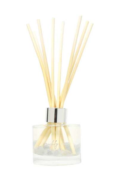 PRICKLY PEAR 100ml Celestite Crystal Infused Reed Diffuser With Basil & Lime ...