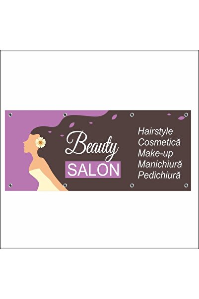 media Banner „Salon de înfrumusețare” model 5, 300 x 120 cm