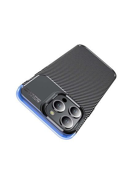 SKYDDAR INNOVATION Case for iPhone 12 Pro Max, CarbonFiber, Shockproof, Black, sticker set