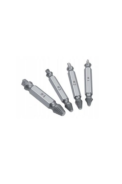 OEM Set of 4 screw extractors, 5 cm, case