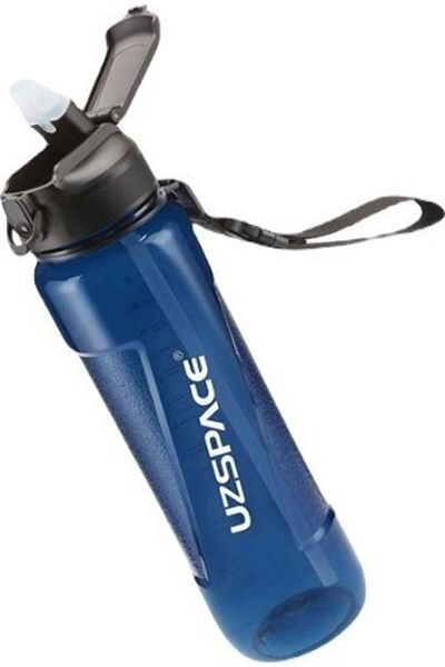 TEKNO İSTANBUL Uzspace Tritan Flask with Straw Vgn6057 1L Navy Blue