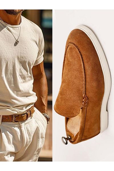 İBAY Ibay Piana W Casual Men's Suede Leather Summer Shoes