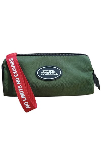 No Fear Pencil Bag 03599 Oval Khaki Single Compartment