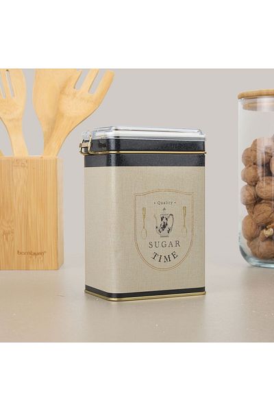 ASPARTAM Azura Sugar Metal Storage Container - Colored - 7.5X10X15 cm