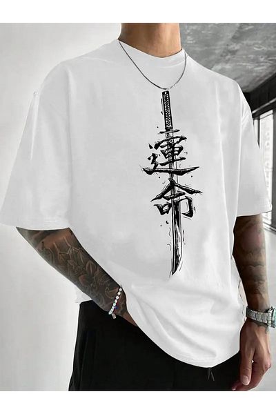 Machetta Μπλουζάκι Unisex Sword Printed Oversize