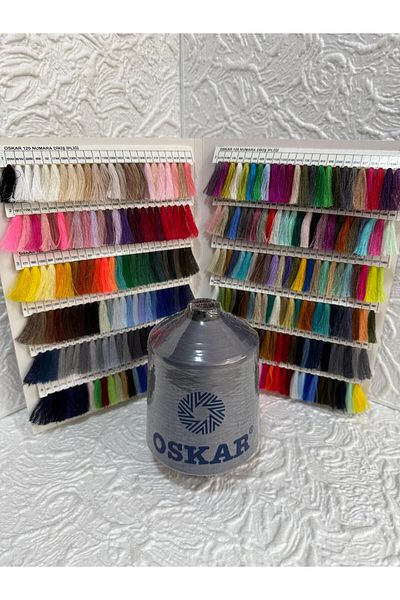 Oskar Overlock Thread (Banana Ip) 500Gr (Dark Gray)