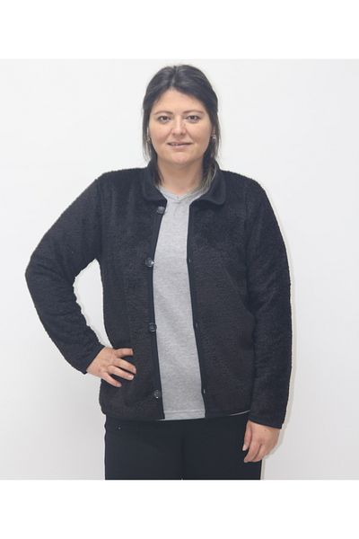 rood Women's Welsoft Plush Cardigan Long Sleeve