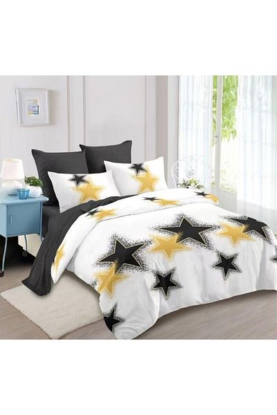 CHIRASO CHIRASO Finet Bedding Set, 6 Pieces, 2 Persons, Sheet 180x200, Duvet Cover 200x230, 4 Pillowcases, Print
