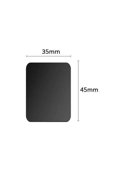 Choice 1pcs Black 35x45mm Magnetic Metal Plate For Car Phone Holder Universal Iron Sheet Disk Sticker Mount