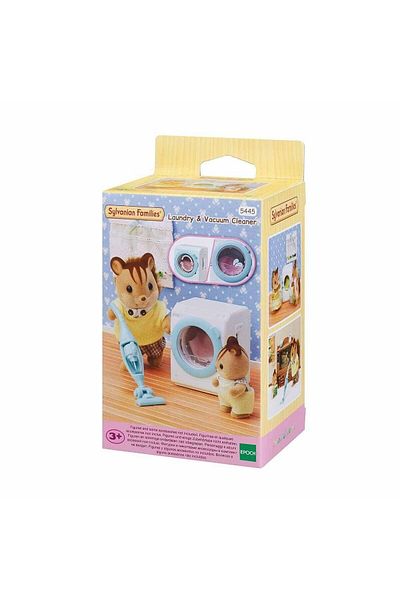 ADORE OYUNCAK 5445 Sylvanian Families Washing Machine and Vacuum Cleaner +3 Years Old Figure Not Included
