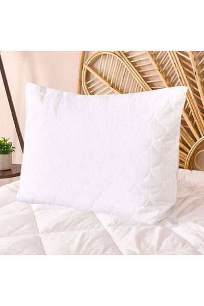 ASPARTAM Wave Quilted Pillow Pillows - White - 50X70 cm