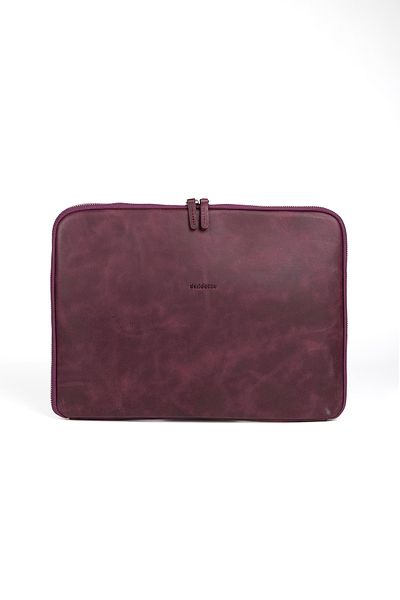 deridense MacBook Air Pro 13" & 14" Inch Genuine Leather Laptop Case