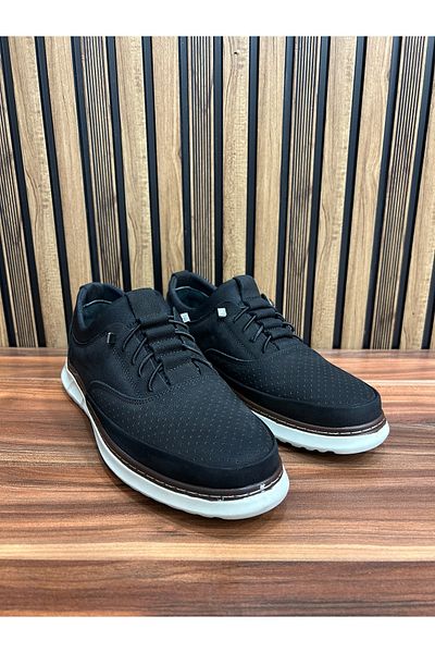 shot night Genuine Nubuck Leather Stretch Casual Shoes