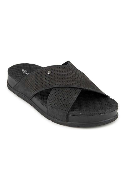 Muya Renmen Anatomical Sole Heel Spur Men's Slippers Black
