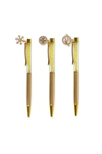 ASPARTAM Unick Color Gel Pen with Stone Inside - Asorti