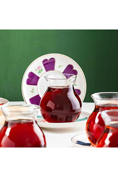 MATMEL Beyoğlu 12 Piece Tea Set - Colorful - 210 ml