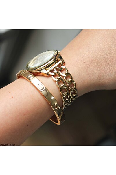 MICHAEL TOMMY Mt325001Lsb03 Women Wrist Watch with Steel Band