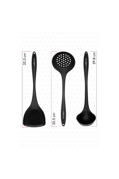 MATMEL 3-Piece Serving Set - Black