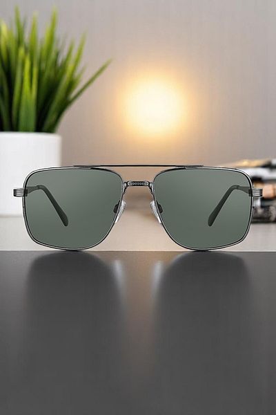 Daniel Klein 100% Polarized Uv400 Protection Smoked Color Original Rectangle Men's Sunglasses Dkg6258C2