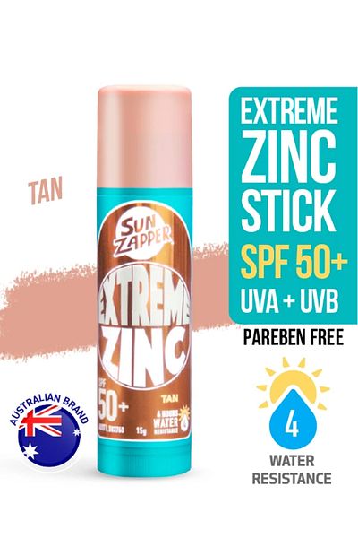 Sun Zapper Extreme Zinc Stick Tan Spf 50+ 15g