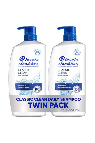 Head&Shoulders Head & Shoulders Classic Clean Anti-Dandruff Shampoo 950ml x2 – Flake-Free, Fresh & Healthy Scalp