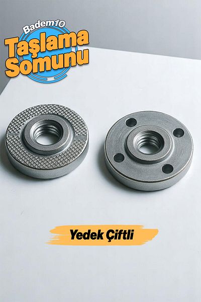 Badem10 Angle Grinder Spare Nut Set of 2 |   Metal Cutting Polishing Compatible Accessory Part
