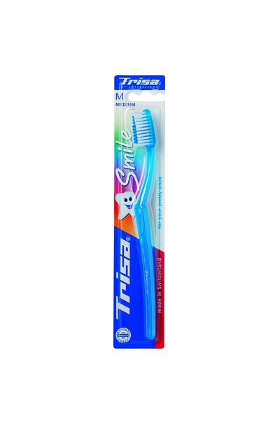 Trisa Smile Medium Toothbrush 645915 Blue