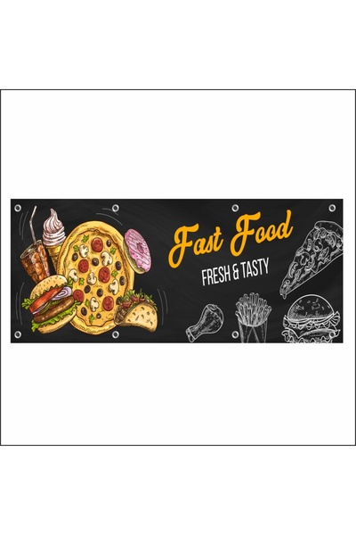 media Banner „Fast-food” model 4, 150 x 60 cm