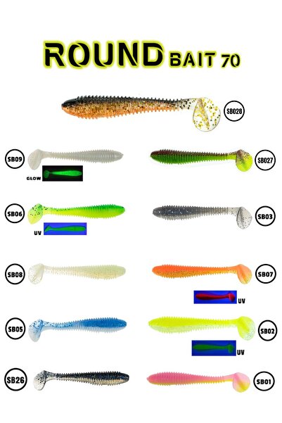 Fujin Round Bait 70mm Silikon Balık