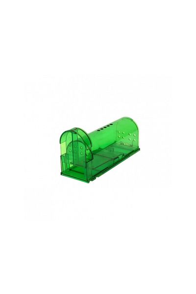 OEM Capcana pentru soareci, plastic, 17x6x6 cm, non-toxic, reutilizabila, verde/transparent