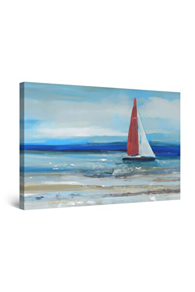 startonight Tablou DualView Startonight Plaja Rosie Alb Albastra, luminos in intuneric, 60 x 90 cm