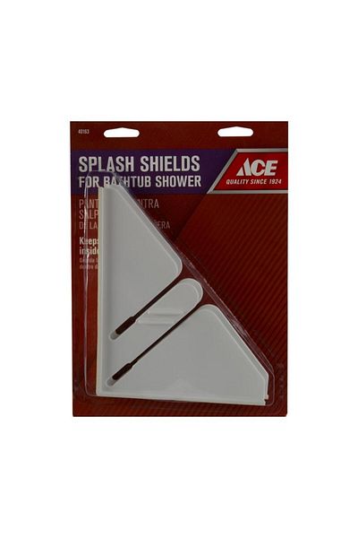 ACE Bath Tub Shower Splash Guard (White)