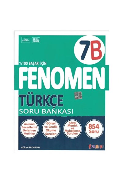 Gama Yayınları Fenomen Yayıncılık 7. Sınıf Türkçe B Fenomen Soru Bankası